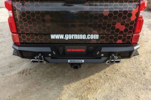 Chevrolet Silverado 1500 Bumper - Rear - Go Rhino - BR20.5 - Textured Black - `19-`20